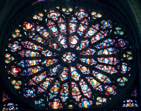 Rose Window Amiens Cathedral, France
