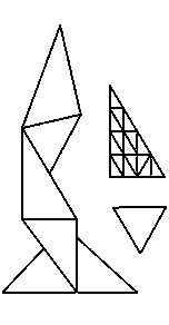 Triangle Totem Pattern before folding