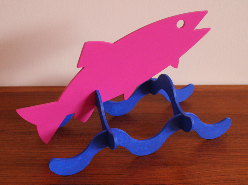 Desktop Fish 1 - wood