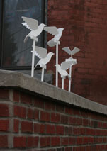 Doves on the wall