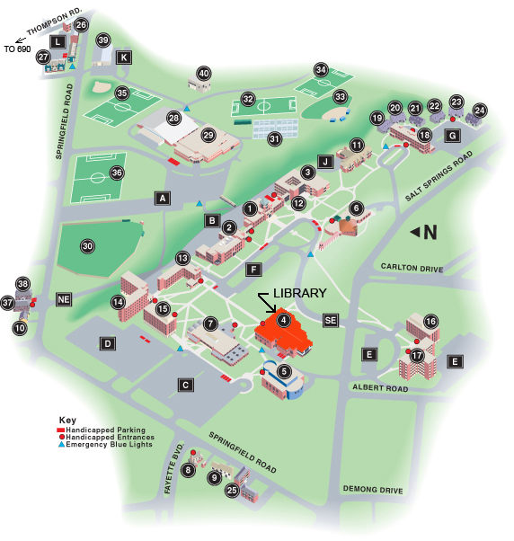 Le Moyne College Campus Map