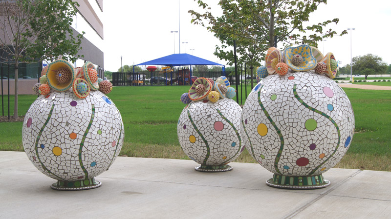 Globes at Texas Children's Hospital West Campus