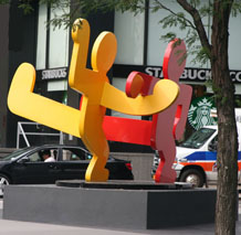 Keith Haring - Tw0 Dancing Figures