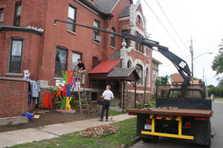 Peace Garden Totem Installation