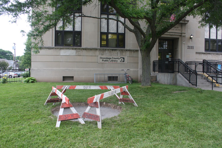 Southside site preparation for sculpture base (2)