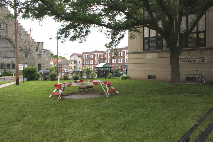 Southside site preparation for sculpture base (3)